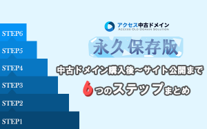 【永久保存版】中古ドメイン購入後～サイト公開まで6つのステップまとめ...